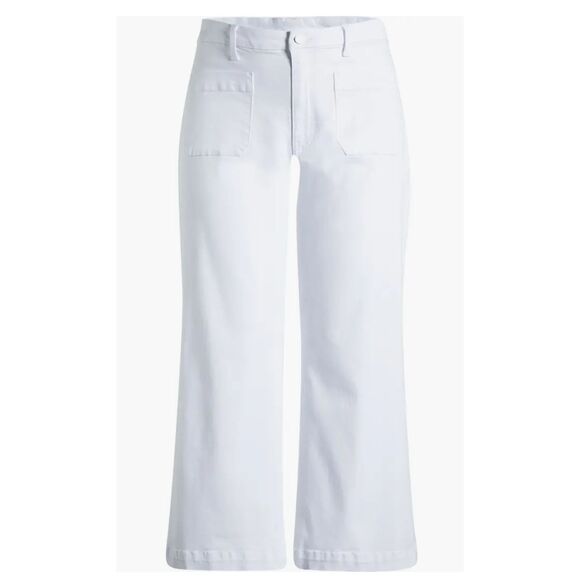 Kut from the Kloth NWT size 22W high rise Meg fab ab wide leg white jeans - Picture 1 of 6